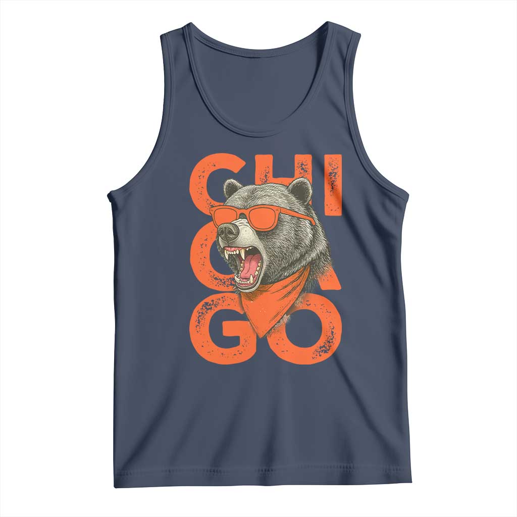 Cool Chicago Pride Br Graphic Tank Top TS02 Navy Print Your Wear