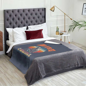 Retro Mountain Bear Outdoor Adventure Throw Blanket Good Better Best Inspiration Motivation TS02 Print Your Wear