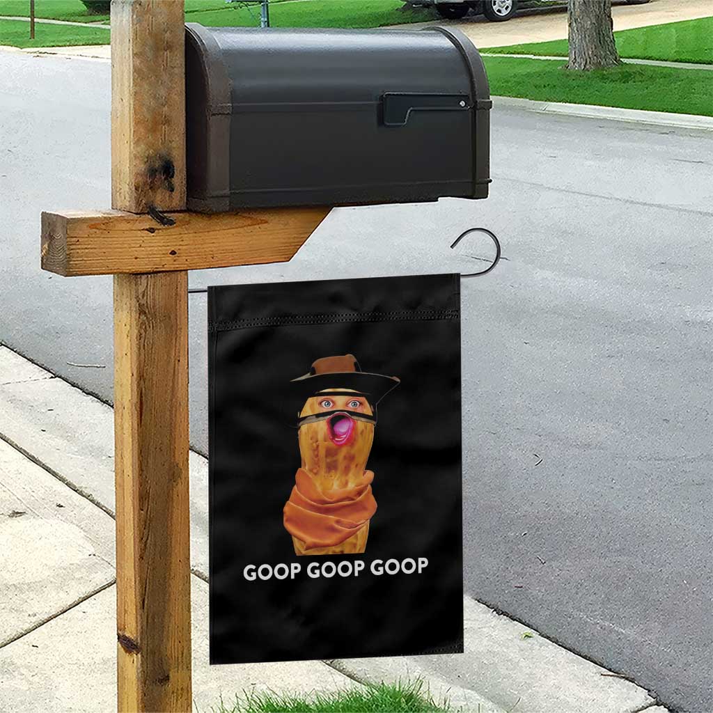 Goop Goop Goop Meme Garden Flag Unhinged Cowboy Peanut Core Weirdos TS02 Print Your Wear