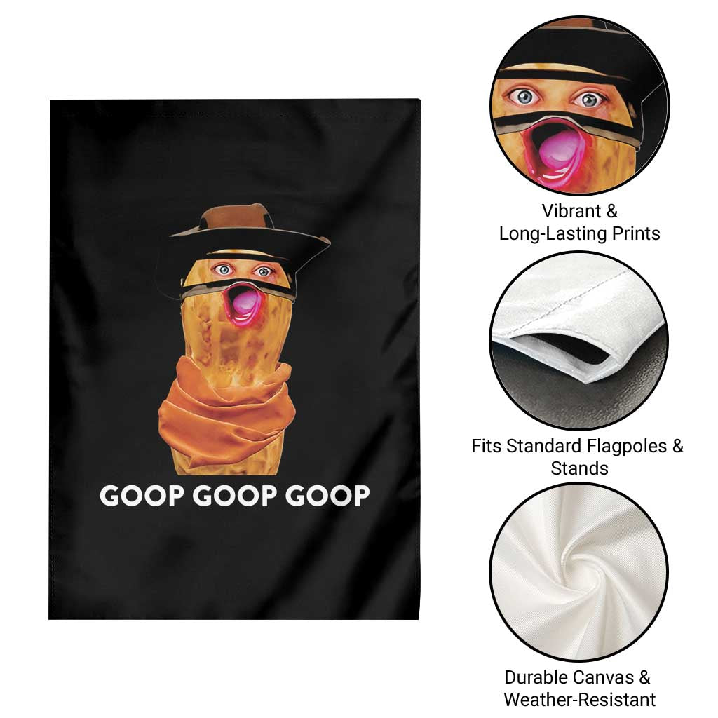 Goop Goop Goop Meme Garden Flag Unhinged Cowboy Peanut Core Weirdos TS02 Print Your Wear