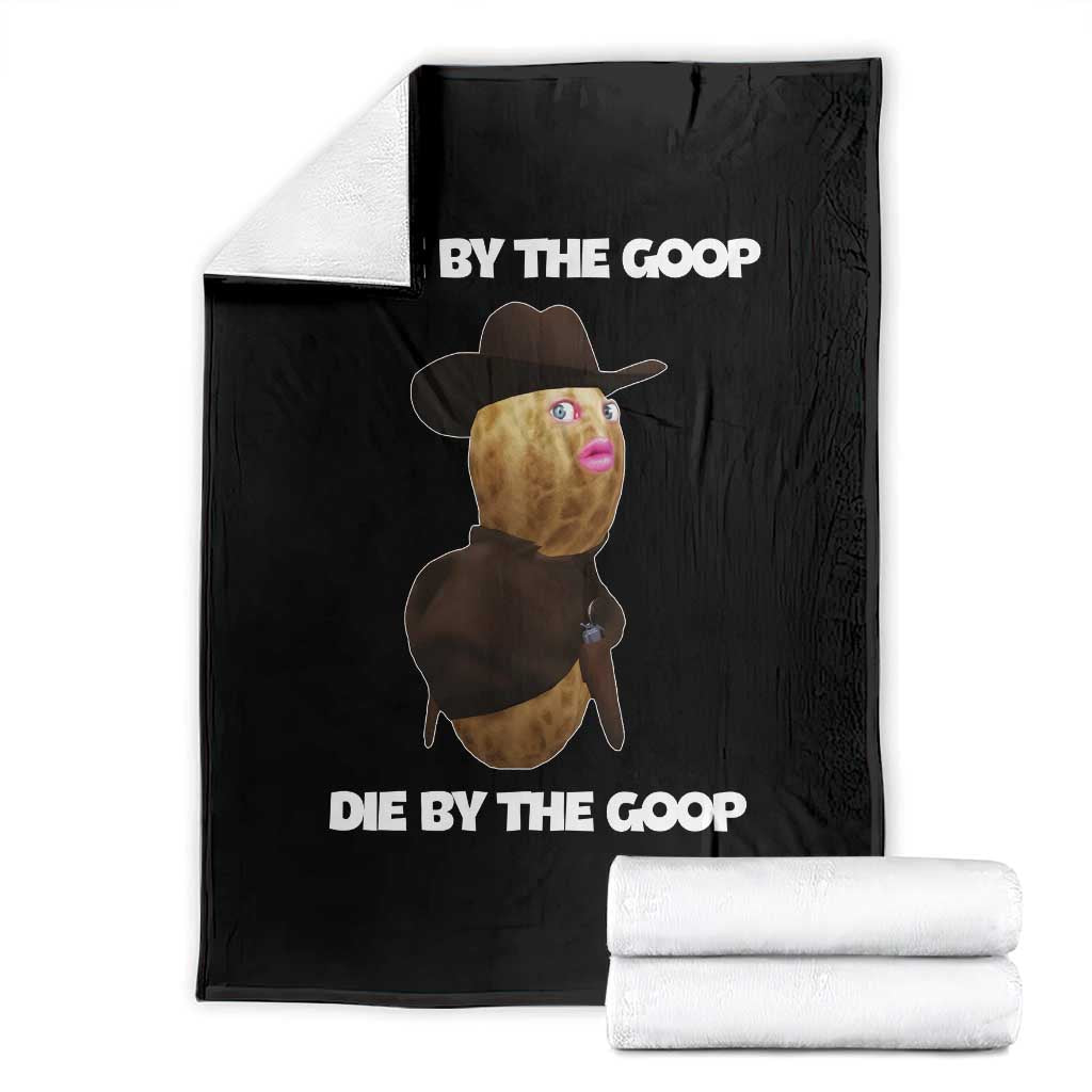 Cowboy Peanut Meme Throw Blanket Live By The Goop Die By The Goop TS02 Black Print Your Wear