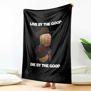Cowboy Peanut Meme Throw Blanket Live By The Goop Die By The Goop TS02 Print Your Wear