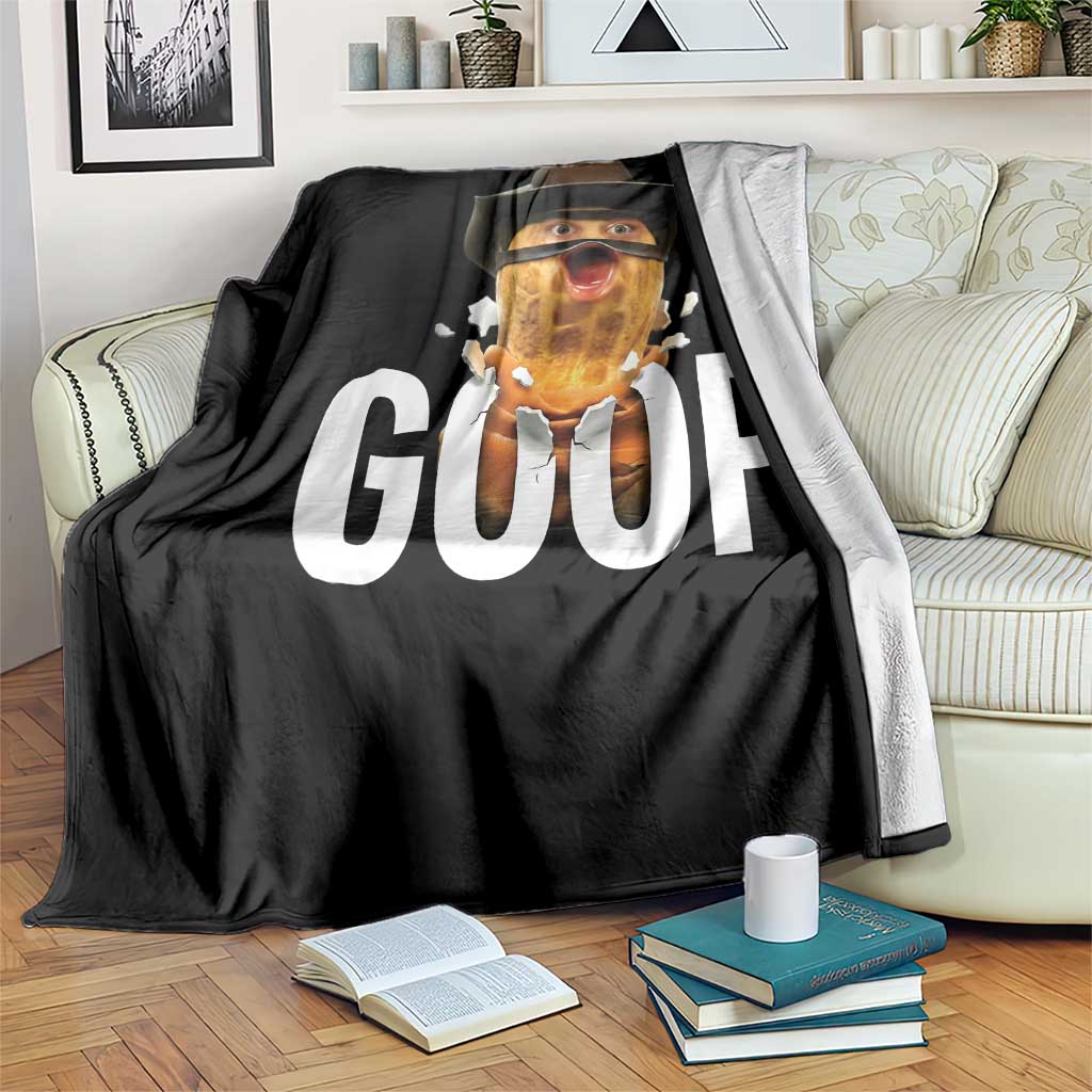 Goop Meme Explosion Throw Blanket Screaming Peanut Cowboy Brainrot Energy TS02 Print Your Wear