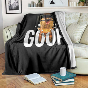 Goop Meme Explosion Throw Blanket Screaming Peanut Cowboy Brainrot Energy TS02 Print Your Wear
