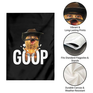 Goop Meme Explosion Garden Flag Screaming Peanut Cowboy Brainrot Energy TS02 Print Your Wear