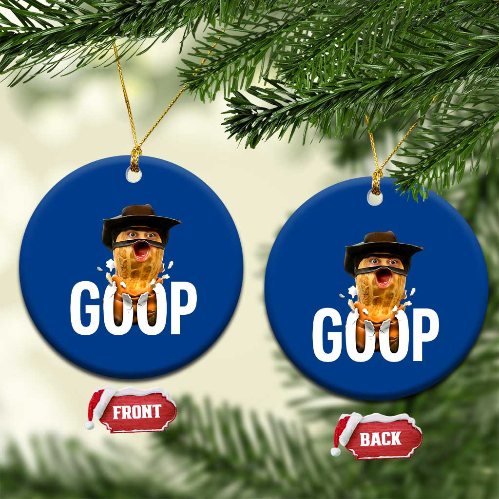 Goop Meme Explosion Ceramic Ornament Screaming Peanut Cowboy Brainrot Energy TS02 1pc Blue Print Your Wear