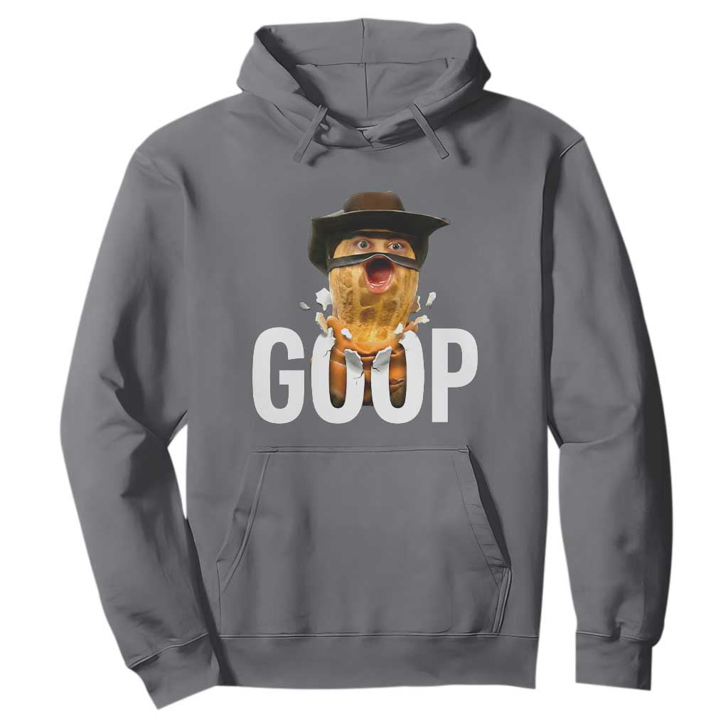 Goop Meme Explosion Hoodie Screaming Peanut Cowboy Brainrot Energy TS02 Charcoal Print Your Wear