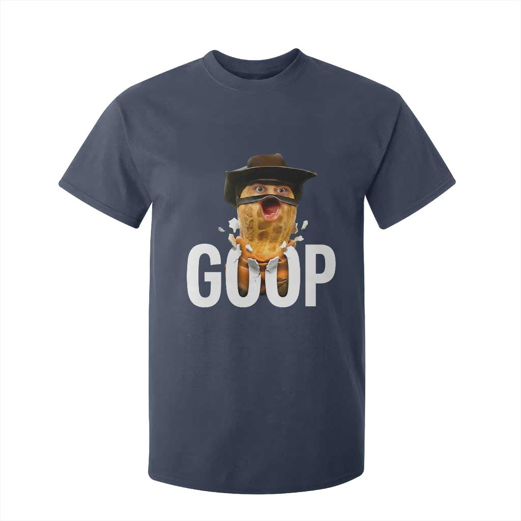 Goop Meme Explosion T Shirt For Kid Screaming Peanut Cowboy Brainrot Energy TS02 Navy Print Your Wear