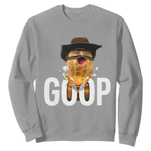 Goop Meme Explosion Sweatshirt Screaming Peanut Cowboy Brainrot Energy TS02 Sport Gray Print Your Wear