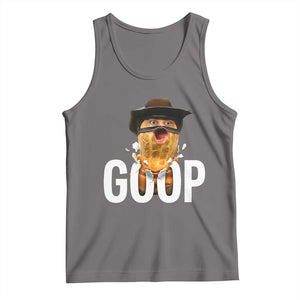 Goop Meme Explosion Tank Top Screaming Peanut Cowboy Brainrot Energy TS02 Deep Heather Print Your Wear