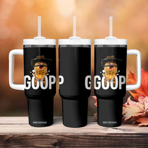 Goop Meme Explosion Tumbler With Handle Screaming Peanut Cowboy Brainrot Energy TS02 Print Your Wear