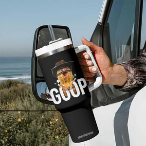 Goop Meme Explosion Tumbler With Handle Screaming Peanut Cowboy Brainrot Energy TS02 Print Your Wear