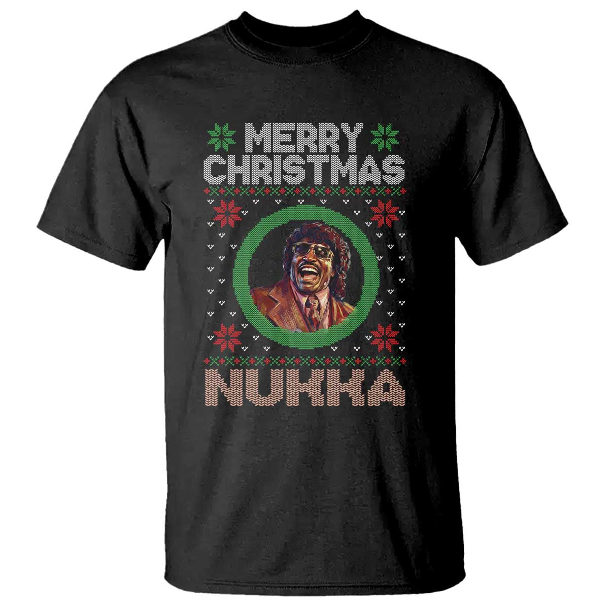 Funny Retro Merry Christmas Nukka Parody T Shirt Holiday Cheer 90s Xmas Throwback Parody TS02 Black Print Your Wear