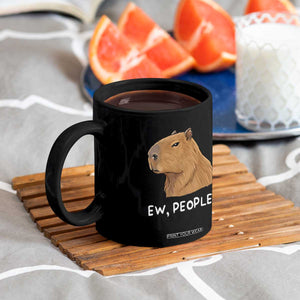 Anti Social Capybara Meme Coffee Mug Ew People Sarcastic Funny Introvert Gift TS02 Print Your Wear