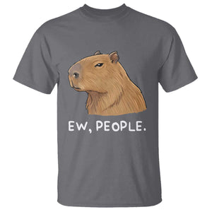 Anti Social Capybara Meme T Shirt Ew People Sarcastic Funny Introvert Gift TS02 Charcoal Print Your Wear