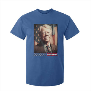 39th President Jimmy Carter T Shirt For Kid America's Grandpa Presidents' Day USA Flag Vintage TS02 Royal Blue Print Your Wear