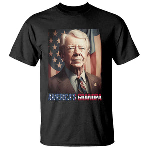 39th President Jimmy Carter T Shirt America's Grandpa Presidents' Day USA Flag Vintage TS02 Black Print Your Wear