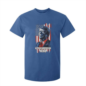 39th President Jimmy Carter T Shirt For Kid True American Hero US Flag Presidents' Day TS02 Royal Blue Print Your Wear