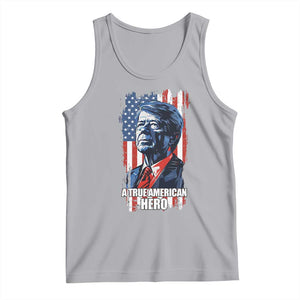 39th President Jimmy Carter Tank Top True American Hero US Flag Presidents' Day TS02 Athletic Heather Print Your Wear