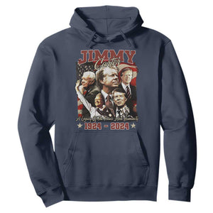 39th President Jimmy Carter Hoodie A Legacy Of Peace And Humanity USA Legacy TS02 Navy Print Your Wear