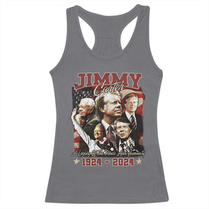 39th President Jimmy Carter Racerback Tank Top A Legacy Of Peace And Humanity USA Legacy TS02 Charcoal Print Your Wear