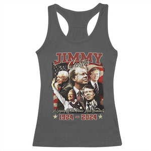 39th President Jimmy Carter Racerback Tank Top A Legacy Of Peace And Humanity USA Legacy TS02 Dark Heather Print Your Wear