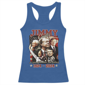 39th President Jimmy Carter Racerback Tank Top A Legacy Of Peace And Humanity USA Legacy TS02 Royal Blue Print Your Wear