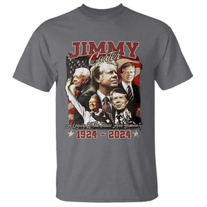 39th President Jimmy Carter T Shirt A Legacy Of Peace And Humanity USA Legacy TS02 Charcoal Print Your Wear