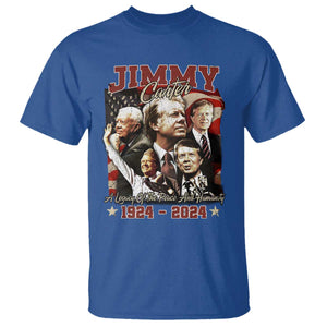 39th President Jimmy Carter T Shirt A Legacy Of Peace And Humanity USA Legacy TS02 Royal Blue Print Your Wear