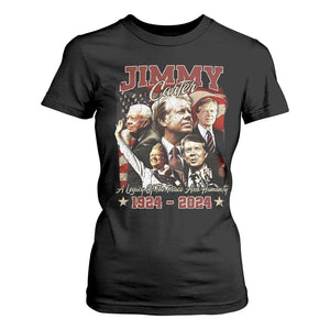 39th President Jimmy Carter T Shirt For Women A Legacy Of Peace And Humanity USA Legacy TS02 Black Print Your Wear