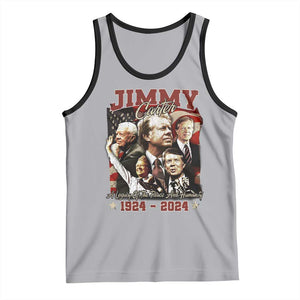 39th President Jimmy Carter Tank Top A Legacy Of Peace And Humanity USA Legacy TS02 Athletic Heather Black Print Your Wear