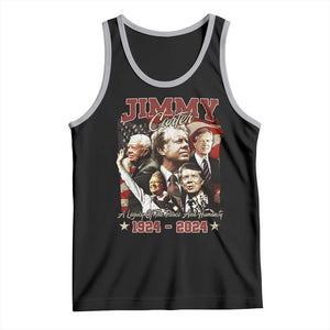 39th President Jimmy Carter Tank Top A Legacy Of Peace And Humanity USA Legacy TS02 Black Athletic Heather Print Your Wear