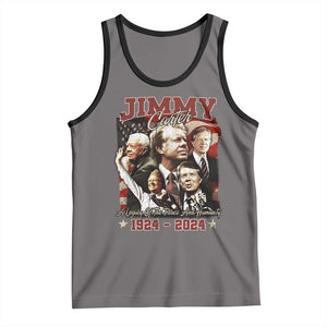 39th President Jimmy Carter Tank Top A Legacy Of Peace And Humanity USA Legacy TS02 Deep Heather Black Print Your Wear