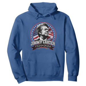 39th President Jimmy Carter Hoodie USA Legacy American Flag TS02 Royal Blue Print Your Wear