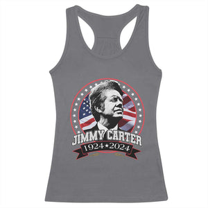 39th President Jimmy Carter Racerback Tank Top USA Legacy American Flag TS02 Charcoal Print Your Wear