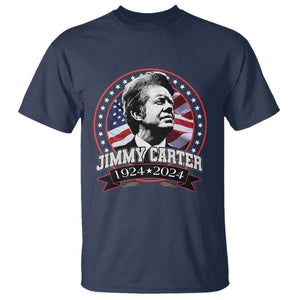 39th President Jimmy Carter T Shirt USA Legacy American Flag TS02 Navy Print Your Wear