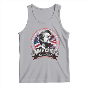 39th President Jimmy Carter Tank Top USA Legacy American Flag TS02 Athletic Heather Print Your Wear