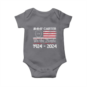 39th President Jimmy Carter Baby Onesie USA Legacy We The People Betsy Ross Flag TS02 Charcoal Print Your Wear