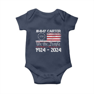 39th President Jimmy Carter Baby Onesie USA Legacy We The People Betsy Ross Flag TS02 Navy Print Your Wear