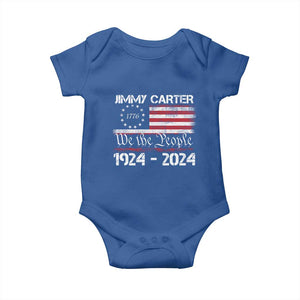 39th President Jimmy Carter Baby Onesie USA Legacy We The People Betsy Ross Flag TS02 Royal Blue Print Your Wear