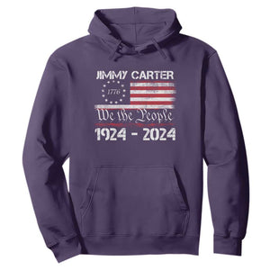 39th President Jimmy Carter Hoodie USA Legacy We The People Betsy Ross Flag TS02 Purple Print Your Wear