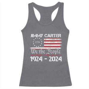 39th President Jimmy Carter Racerback Tank Top USA Legacy We The People Betsy Ross Flag TS02 Charcoal Print Your Wear