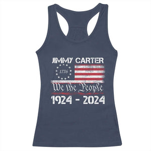 39th President Jimmy Carter Racerback Tank Top USA Legacy We The People Betsy Ross Flag TS02 Navy Print Your Wear