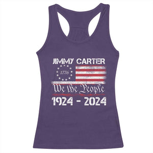 39th President Jimmy Carter Racerback Tank Top USA Legacy We The People Betsy Ross Flag TS02 Purple Print Your Wear