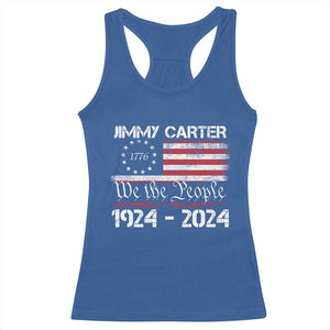 39th President Jimmy Carter Racerback Tank Top USA Legacy We The People Betsy Ross Flag TS02 Royal Blue Print Your Wear