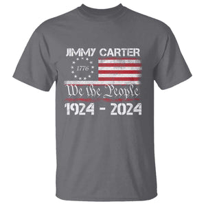 39th President Jimmy Carter T Shirt USA Legacy We The People Betsy Ross Flag TS02 Charcoal Print Your Wear