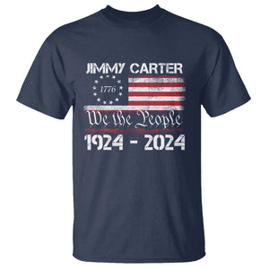 39th President Jimmy Carter T Shirt USA Legacy We The People Betsy Ross Flag TS02 Navy Print Your Wear