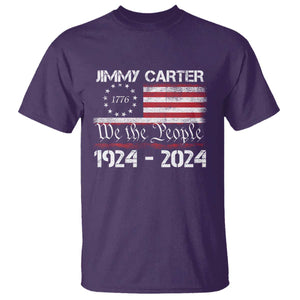 39th President Jimmy Carter T Shirt USA Legacy We The People Betsy Ross Flag TS02 Purple Print Your Wear