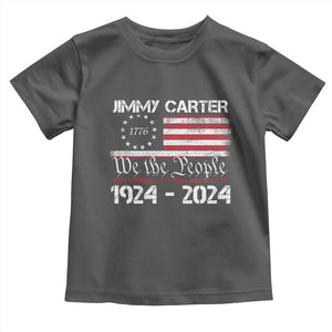 39th President Jimmy Carter Toddler T Shirt USA Legacy We The People Betsy Ross Flag TS02 Dark Heather Print Your Wear