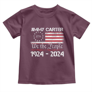 39th President Jimmy Carter Toddler T Shirt USA Legacy We The People Betsy Ross Flag TS02 Maroon Print Your Wear